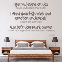 Good Girl Drake Song Lyrics Wall Sticker