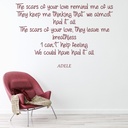 Rolling In The Deep Adele Song Lyrics Wall Sticker - Mod9