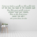Born To Die Lana Del Rey Quote Wall Sticker