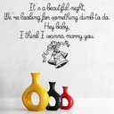 Bruno Mars Marry You Song Lyrics Wall Sticker
