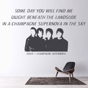 Champagne Supernova Oasis Music Wall Sticker