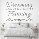 Dreaming Inspirational Quotes Wall Sticker