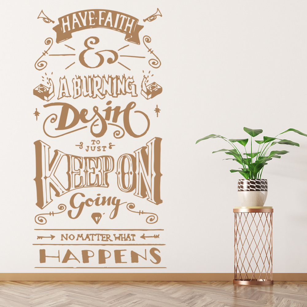 Have Faith Inspirational Quote Wall Sticker