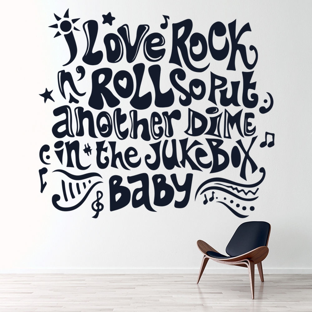 I Love Rock N Roll Joan Jett Wall Sticker