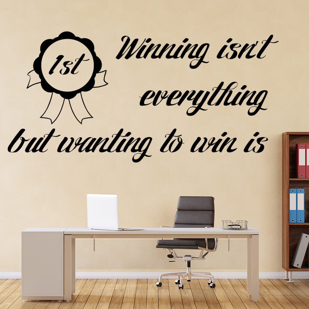 Winning Isn't Everything Inspirational Quote Wall Sticker