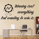 Winning Isn't Everything Inspirational Quote Wall Sticker