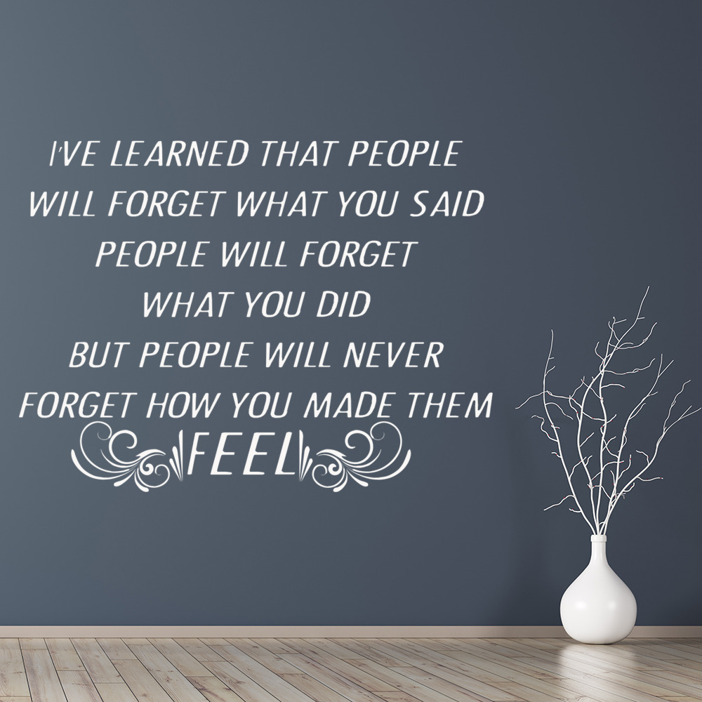 People Forget Inspirational Quote Wall Sticker