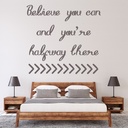 Believe You Can Inspirational Quote Wall Sticker