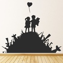 Kids Guns Banksy Wall Sticker