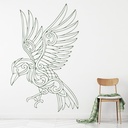 Tribal Crow Birds Feathers Wall Sticker