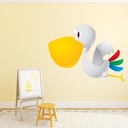 Cute Pelican Bird Wall Sticker