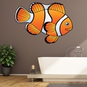 Orange Clown Fish Wall Sticker