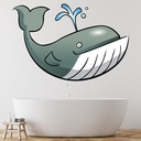 Grey Killer Whale Wall Sticker