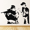 Sniper Soldier Banksy Wall Sticker