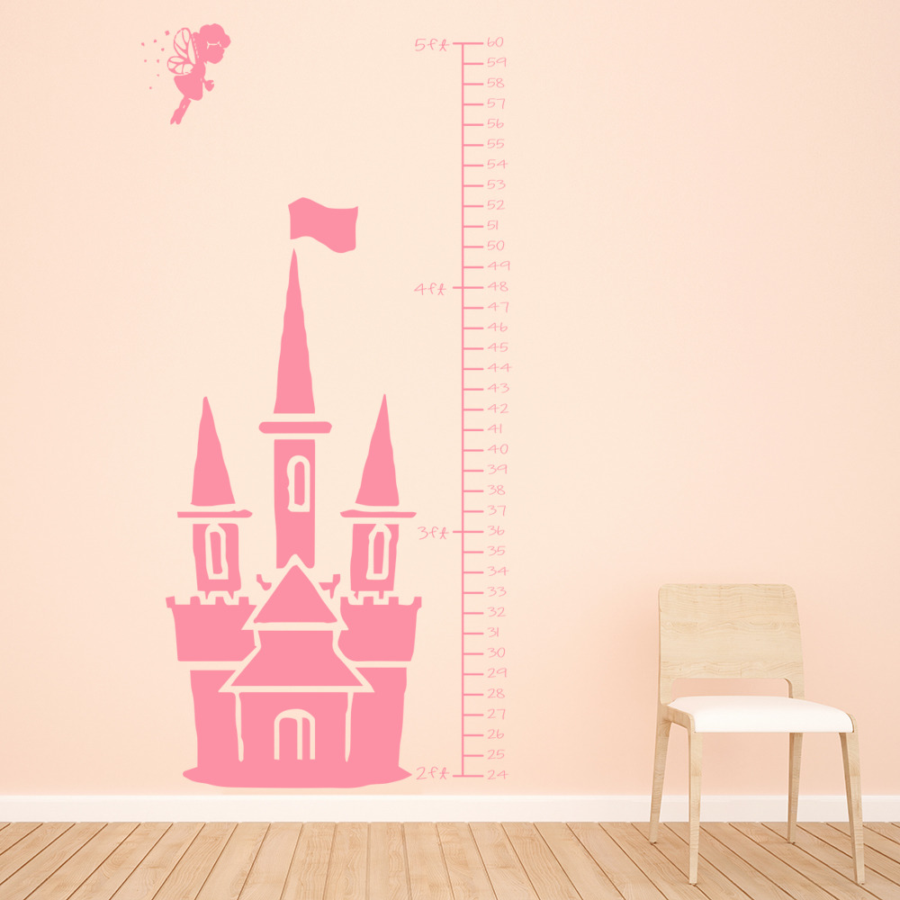 Fairy Height Chart Princess Growth Chart Wall Sticker