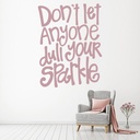 Don't Let Anyone Dull Your Sparkle Life Quote Wall Sticker