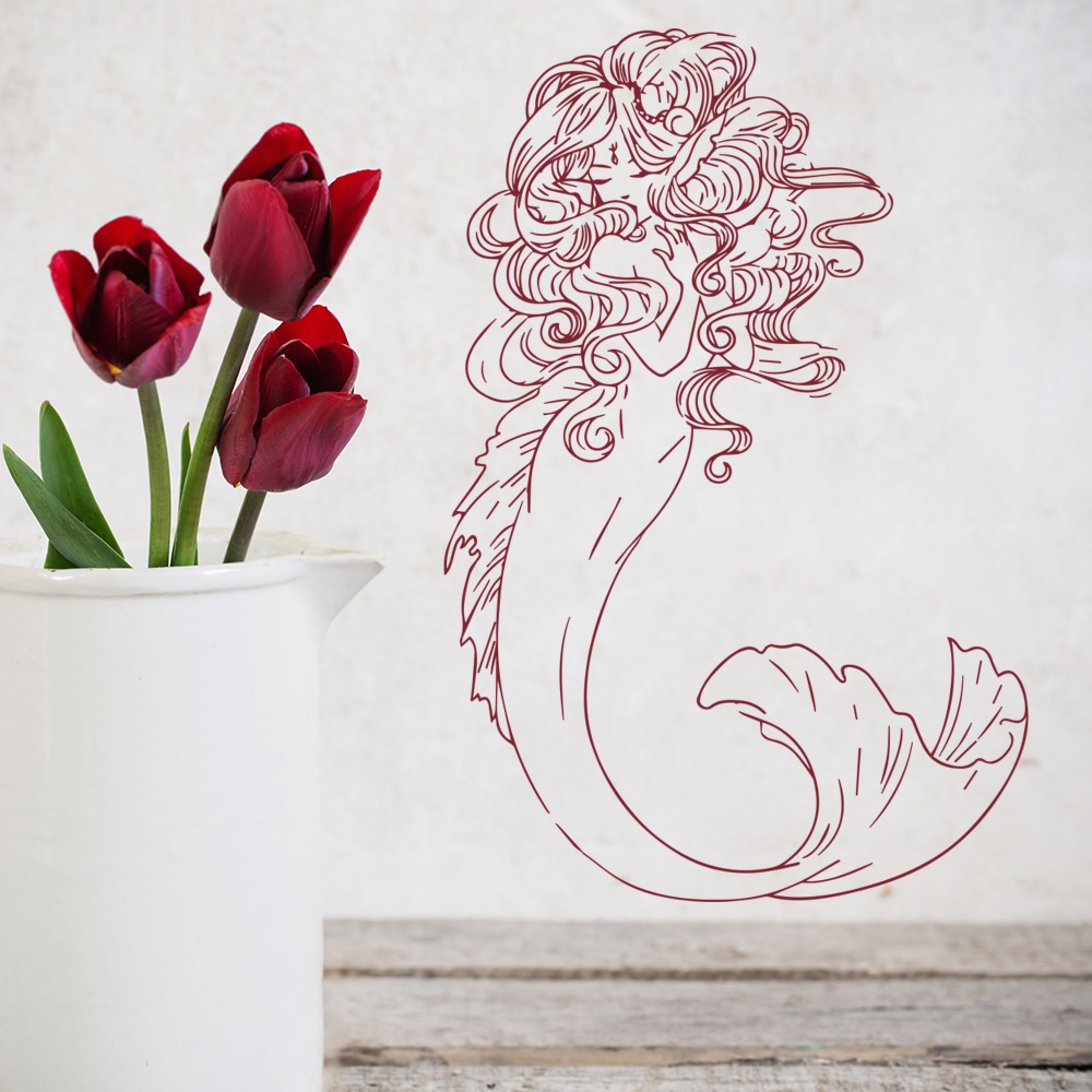 Mermaid Fairy Tale Wall Sticker - Mod7