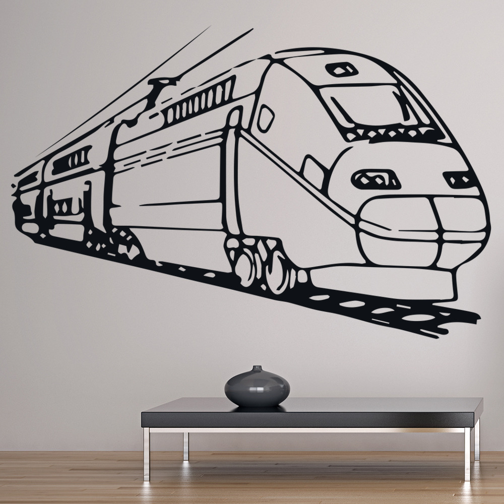Modern Train Train Transport Wall Sticker