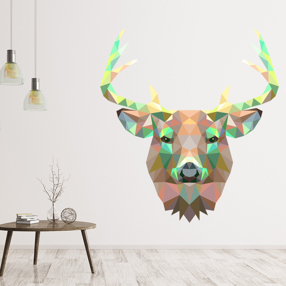 Geometric Stag Wall Sticker | Icon Wall Stickers