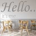 Hello It's Me Adele Song Lyrics Wall Sticker