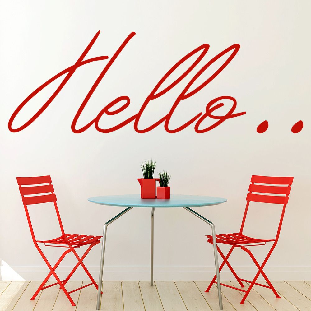 Hello Adele Song Lyrics Wall Sticker