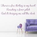 Rolling In The Deep Adele Song Lyrics Wall Sticker - Mod1