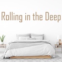 Rolling In The Deep Adele Song Lyrics Wall Sticker - Mod8