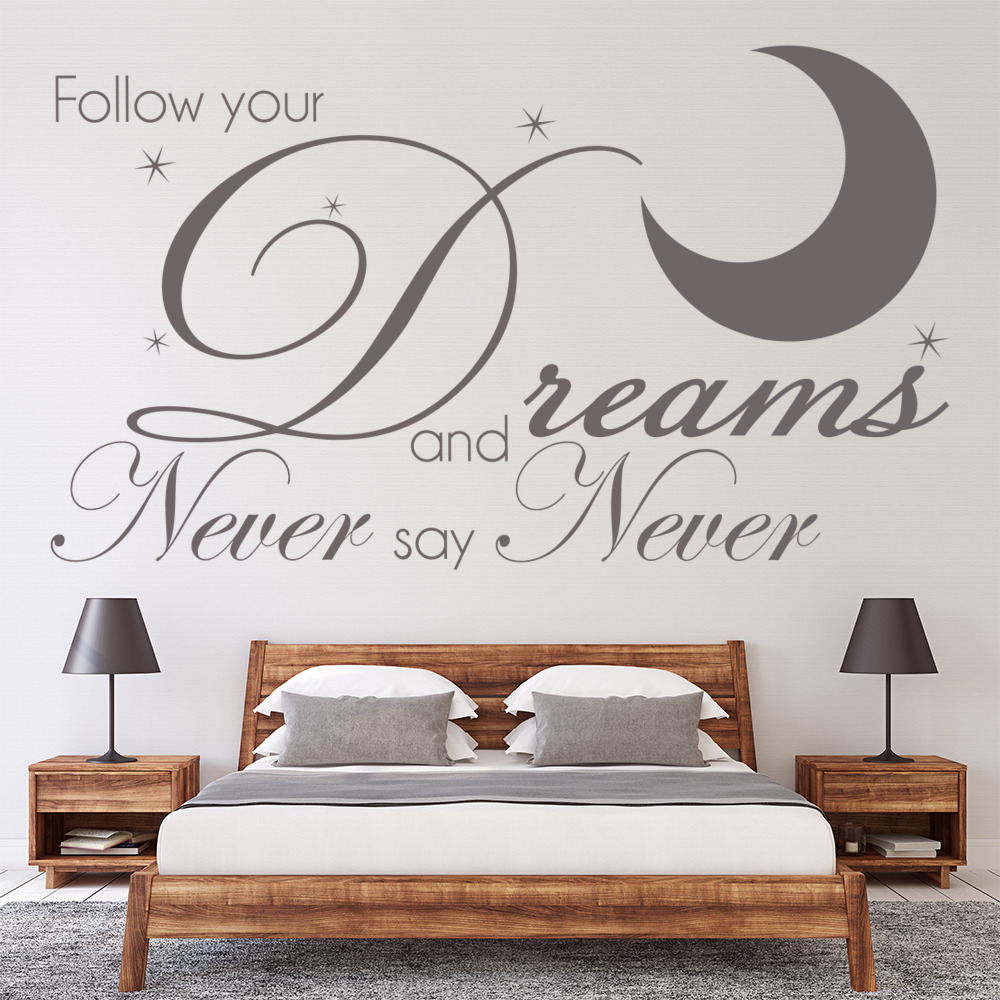 Follow Your Dreams Justin Bieber Lyrics Wall Sticker
