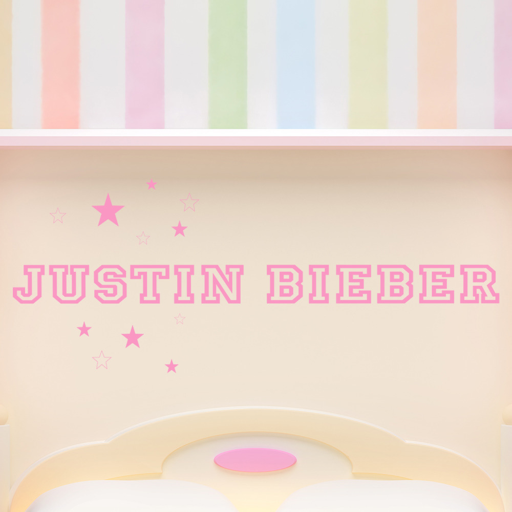 Justin Bieber Stars Wall Sticker