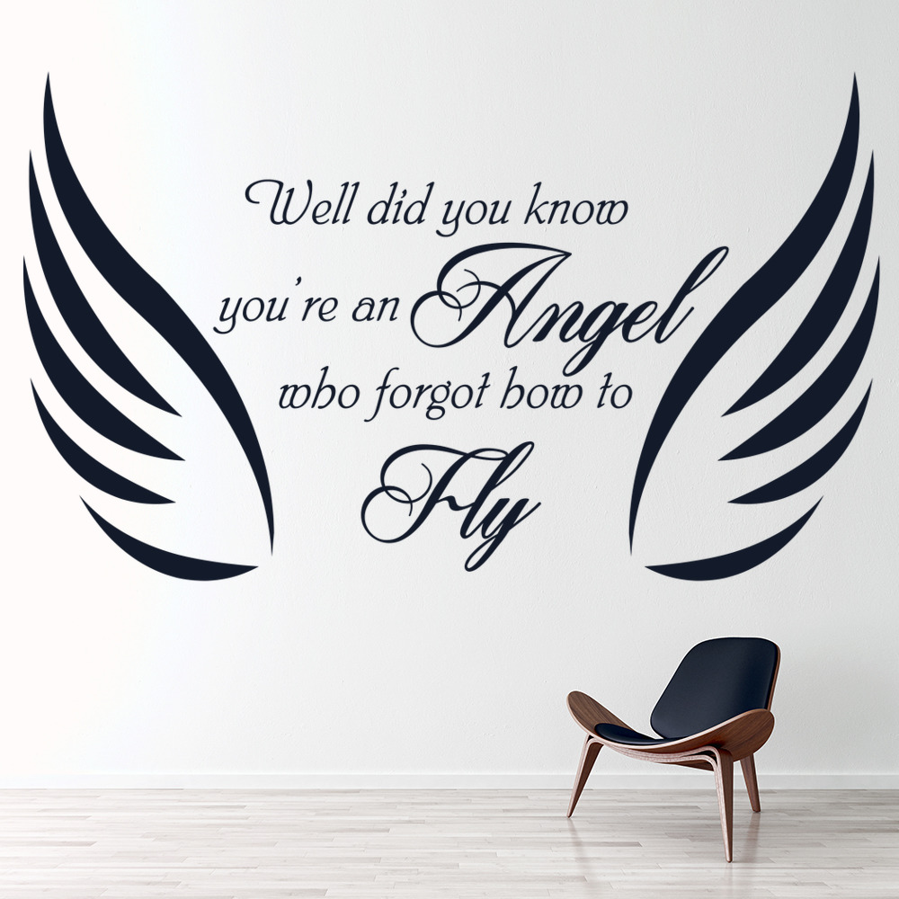 Angel Wings Justin Bieber Fall Wall Sticker