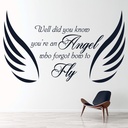 Angel Wings Justin Bieber Fall Wall Sticker