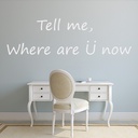 Justin Bieber Where Are You Now Wall Sticker