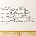 Justin Bieber One Time Song Lyrics Wall Sticker
