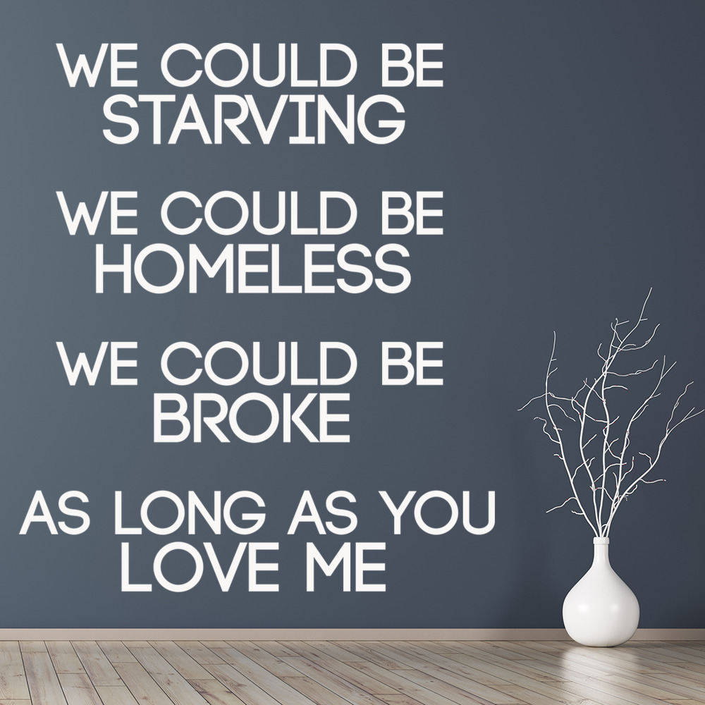 As Long As You Love Me Justin Bieber Wall Sticker - Mod3