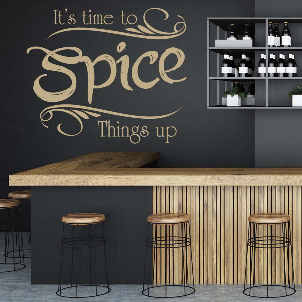 Spice Things Up Kitchen Quote Wall Sticker