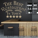 Best Restaurant In Town Kitchen Quote Wall Sticker