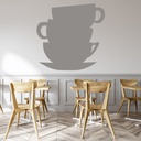 Cups And Saucers Food Drink Wall Sticker