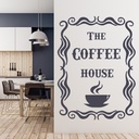 Coffee House Frame Food Drink Quote Wall Sticker