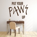 Put Your Paws Up Lady Gaga Quote Wall Sticker