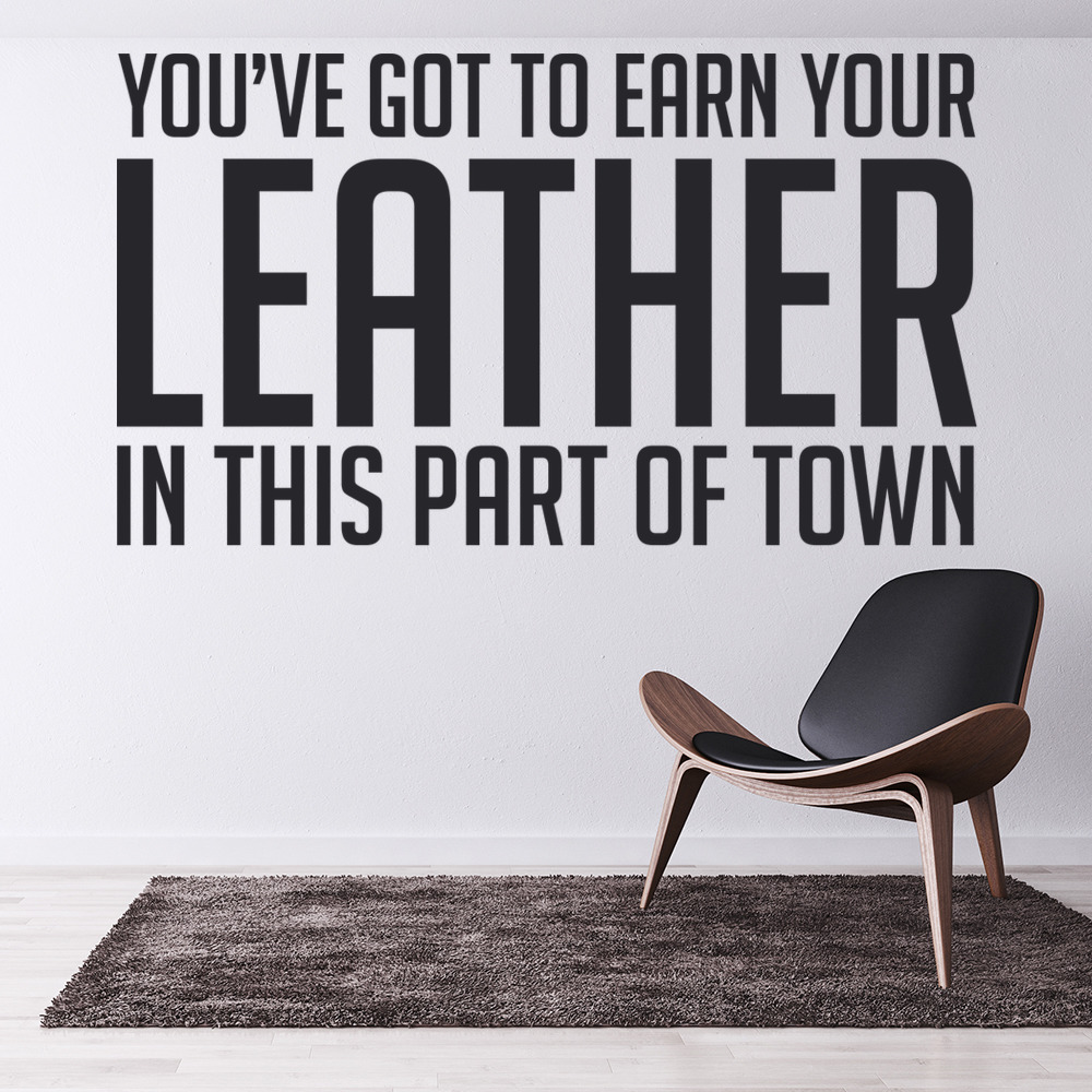 Earn Your Leather Lady Gaga Song Wall Sticker
