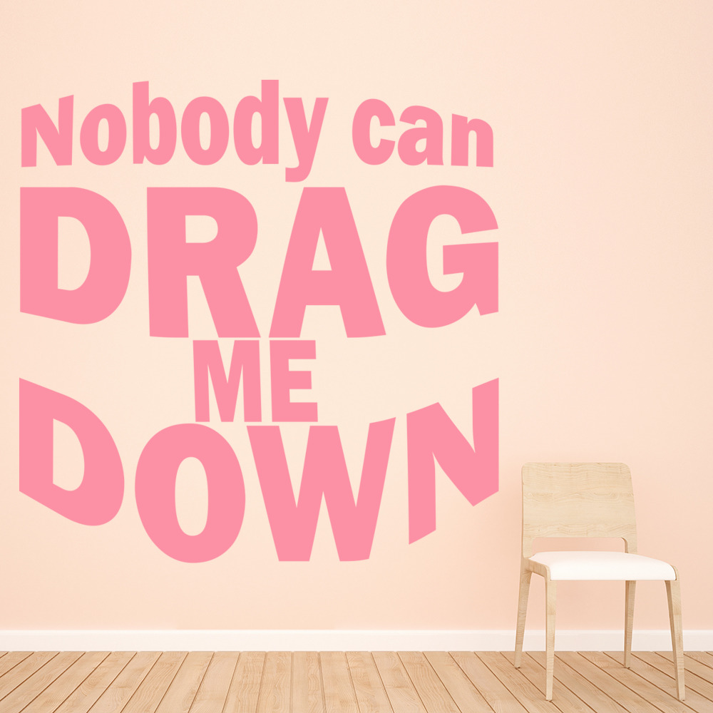 One Direction Drag Me Down Lyrics Wall Sticker - Mod1