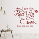Red Lip Classic Taylor Swift Wall Sticker