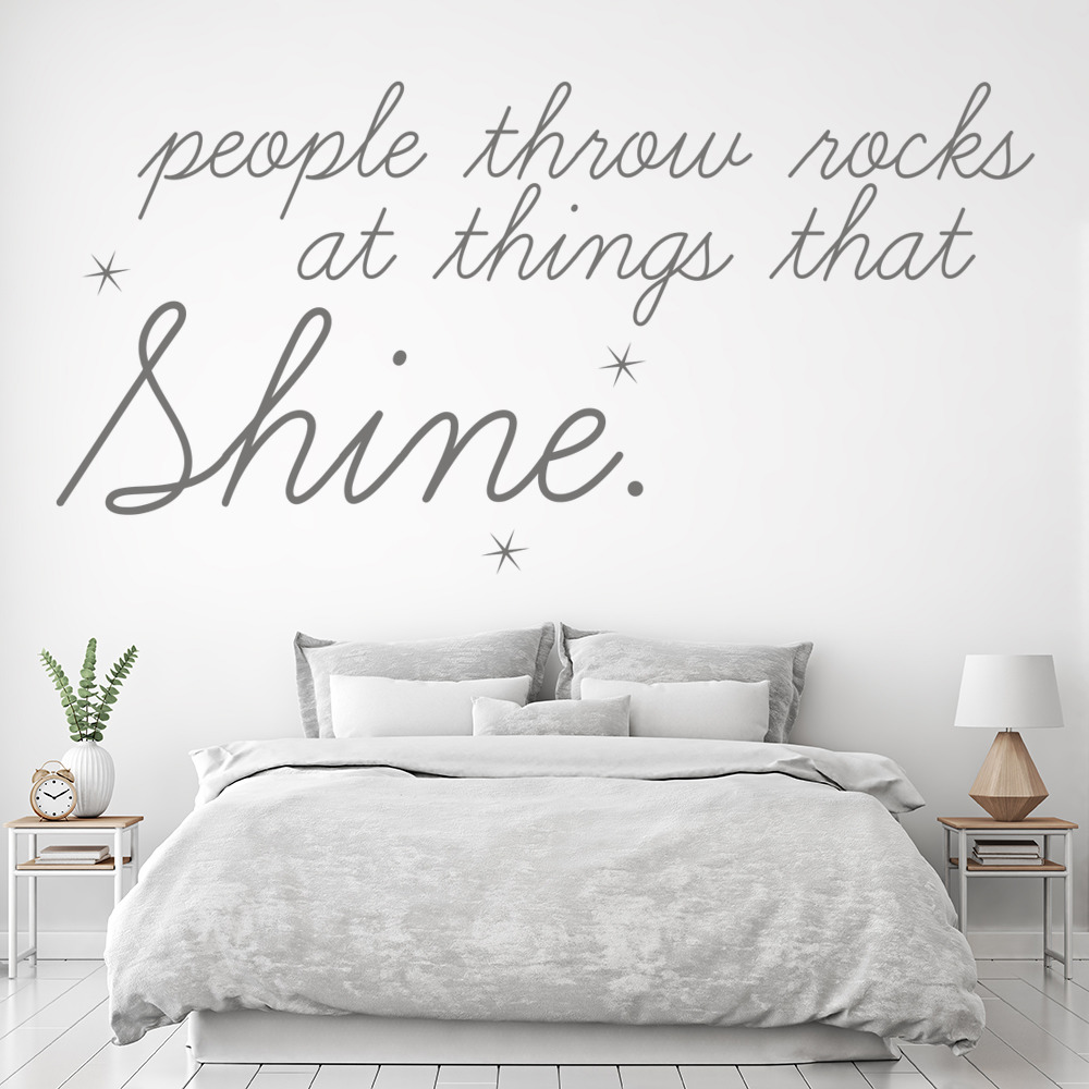 People Throw Rocks Taylor Swift Wall Sticker