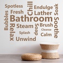 Bathroom Words Bathroom Quote Wall Sticker