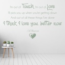 Lego House Ed Sheeran Song Lyrics Wall Sticker