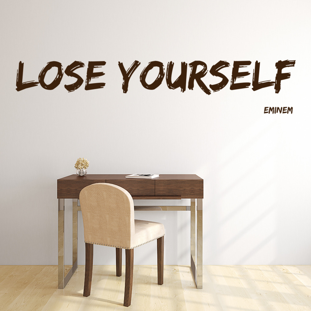 Lose Yourself Eminem Lyrics Wall Sticker