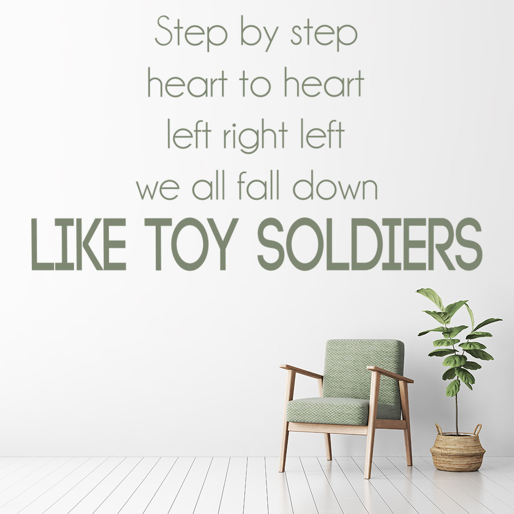 Toy Soldiers Eminem Song Lyrics Wall Sticker