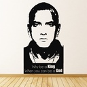 Eminem Be A God Marshall Mathers Wall Sticker