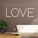 Hotline Bling Drake Song Lyrics Wall Sticker
