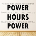 Kanye West Power Song Lyrics Wall Sticker